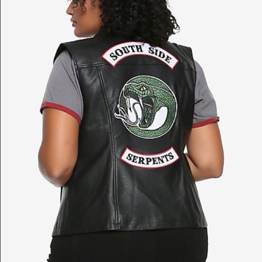 Riverdale’s south side serpents faux leather vest